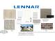 Selection of interior and exterior materials for a Lennar home, including flooring, paint, cabinets and brick at 5267 Summerton St, McCordsville, IN 46055