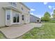 Backyard patio and stone fireplace at 543 Amersham Ct, Avon, IN 46123