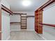 Spacious walk-in closet with custom shelving and ample storage space at 543 Amersham Ct, Avon, IN 46123