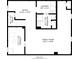 Detailed floor plan of the lower level, including an office, laundry room, bathroom, Gathering room, and storage area at 5616 Winthrop Ave, Indianapolis, IN 46220