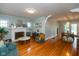 Spacious living room boasts hardwood floors and ample natural light at 5616 Winthrop Ave, Indianapolis, IN 46220