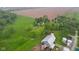 Aerial view featuring various buildings and lots of land at 6012 S 625 W, Pendleton, IN 46064