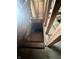 View of a staircase under construction with exposed wooden framing and a doorway at the top at 6326 N Main St, Wilkinson, IN 46186
