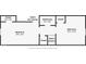 Second Floor Plan showing layout including 2 bedrooms, bathroom and closets at 6430 E Southport Rd, Indianapolis, IN 46237