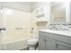 Bathroom with tub and vanity at 7650 Micawber Ct, Indianapolis, IN 46256