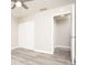 Bedroom with light gray flooring and a ceiling fan at 7650 Micawber Ct, Indianapolis, IN 46256