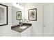 Bathroom featuring a grey countertop, stylish decor and a white door at 9351 Abner St, McCordsville, IN 46055