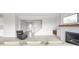 Open living room features a cozy fireplace and a staircase at 9369 Casey Rd, Pendleton, IN 46064