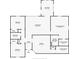 Detailed floor plan showcasing the layout of this home with bedrooms, living spaces, and bathrooms at 975 Atir Ln, Greenfield, IN 46140