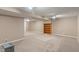Finished basement featuring carpeted floors and a wood built-in bookcase at 10501 Greenway Dr, Fishers, IN 46037