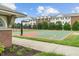 Outdoor basketball court in a residential complex, ideal for sports and recreation at 10501 Greenway Dr, Fishers, IN 46037