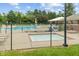 Outdoor community pool and hot tub enclosed by a fence, perfect for recreation at 10501 Greenway Dr, Fishers, IN 46037