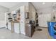 Garage featuring epoxy flooring, access doors, and an array of storage solutions at 11844 Pine Meadow Cir, Fishers, IN 46037