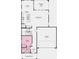 Floor plan featuring guest suite, bath, kitchen, dining area, great room, covered patio, and two-car garage at 13406 Vickery Ridge Dr, Fishers, IN 46037