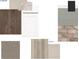 A collage of home materials including carpet, tile, granite, wood flooring, brick, and siding at 13406 Vickery Ridge Dr, Fishers, IN 46037