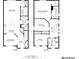Detailed floorplan showcasing the layout of this two-story home at 158 Handley St, Indianapolis, IN 46222