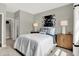 Serene bedroom with modern decor, stylish lamps, and a soothing color palette at 19843 Moorpark Lndg, Noblesville, IN 46062