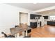 Eat-in kitchen with black cabinets and stainless appliances at 201 N 11Th St, Elwood, IN 46036