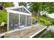 Relaxing boathouse with seating area, perfect for enjoying lakeside leisure by the water at 242 W Warford Dr, , IN 46164