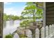 Scenic lake view from the deck, creating a relaxing outdoor space at 242 W Warford Dr, , IN 46164