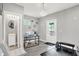Basement gym and office with a bright light at 2592 Highmount Ct, Carmel, IN 46033