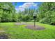 Community playground area with swings and play structures surrounded by green grass at 2592 Highmount Ct, Carmel, IN 46033