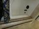Tile shower with a shower curtain at 2628 Newaygo Dr, Indianapolis, IN 46217