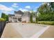 Backyard with swimming pool, privacy fence, and professional landscaping at 2898 Violet W Ct, Columbus, IN 47201