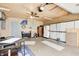 Spacious garage with wooden ceiling, storage cabinets, and various organizational elements at 318 S Routiers Ave, Indianapolis, IN 46219