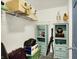 Organized closet with shelving, clothes, and a view of the closet's interior at 442 Mozart Dr, Greenfield, IN 46140