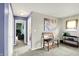 Hallway leading to additional rooms, showcasing neutral wall colors and carpeted flooring at 442 Mozart Dr, Greenfield, IN 46140