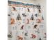 Fun shower curtain featuring animals, arrows, and teepees at 442 Mozart Dr, Greenfield, IN 46140