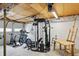 Basement gym featuring various fitness equipment and workout space for convenience at 4614 Thornleigh Dr, Indianapolis, IN 46226