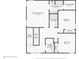 Floor plan shows layout of bedrooms, bathrooms, laundry room, and staircase at 513 Sun Catcher Dr, Avon, IN 46123