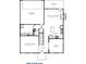 First floor plan featuring a living room, entry, dining area, kitchen, Gathering room, patio, and garage at 6248 Cascades Dr, Whitestown, IN 46075