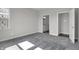 Bedroom featuring plush carpeting leads to a bathroom and a separate shower at 633 Bridgeman Rd, Avon, IN 46123