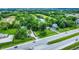Birds-eye view of a residential area, showcasing the greenery surrounding a home at 6580 N Us Highway 31, Whiteland, IN 46184