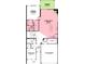 First floor floorplan featuring a primary bedroom, bath, living area, mud room, garage and bedroom 2 at 7595 Bluegill Dr, Noblesville, IN 46062