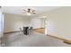 Bright dining area with a ceiling fan and access to additional living space at 823 W 200 N, Greenfield, IN 46140