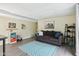 Finished basement with couch and rug at 976 Santa Maria Dr, Greenwood, IN 46143