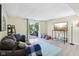 A finished basement with a walkout and entertainment center at 976 Santa Maria Dr, Greenwood, IN 46143