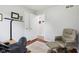 This office has a reclining chair, a desk and shelves at 976 Santa Maria Dr, Greenwood, IN 46143