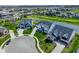 Aerial shot of luxury homes surrounding a scenic pond in a premier neighborhood at 987 Oak Terrace Rd, Westfield, IN 46074