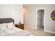 Cozy bedroom featuring neutral decor and a comfortable bed with a padded headboard at 987 Oak Terrace Rd, Westfield, IN 46074