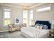 Bright main bedroom with a seating area and large windows offer a serene retreat with ample natural light at 987 Oak Terrace Rd, Westfield, IN 46074