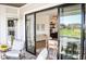 Relaxing patio with a heater and comfortable seating, offering views of the interior and a peaceful outdoor experience at 987 Oak Terrace Rd, Westfield, IN 46074