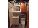 Modern bathroom with sleek vanity, toilet, and stylish tile accents at 1008 E 61St St, Indianapolis, IN 46220