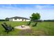 Backyard with inviting firepit and comfortable chairs, perfect for outdoor entertaining at 10274 S 400 W, Pendleton, IN 46064