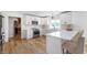 Bright kitchen with white cabinets, quartz countertops, and stainless steel appliances at 10274 S 400 W, Pendleton, IN 46064