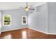 Spacious bedroom featuring hardwood floors, neutral paint and great natural light at 10560 Lighthouse Way, Indianapolis, IN 46256